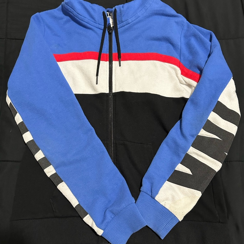 Pink Victoria Secret zip-up sweater